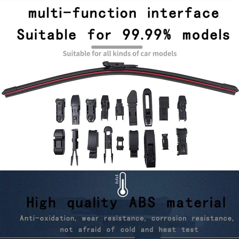 A set of multi-function interface tools and wiper blades made from high quality ABS material