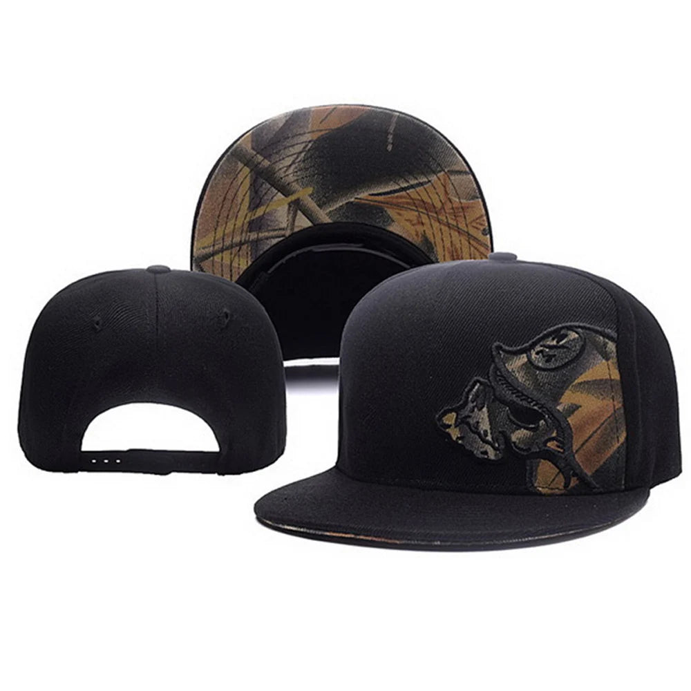 Embroidered Snapback Baseball Cap