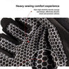 Gants de sport noirs avec rembourrage en éponge élastique et matériau silicone antidérapant.