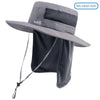 UPF 50+ Sun Protection Bucket Hat with Detachable Neck Flap