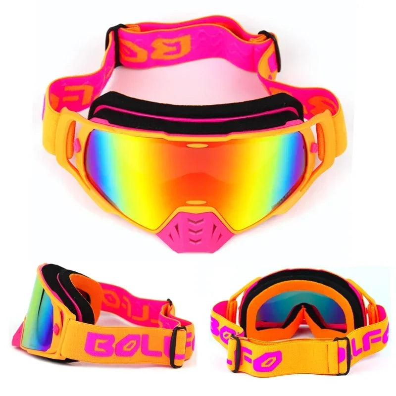 Dustproof Motocross Goggles with UV400 Photochromic Lens
