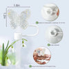 A silicone butterfly straw cover is shown attached to a straw, demonstrating strong connectivity for tumblers.
