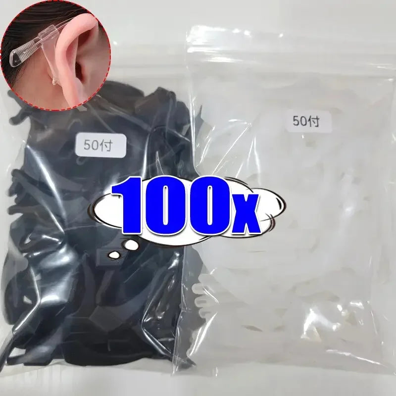 Silicone Anti-Slip Glasses Ear Hooks – Ergonomic Eyewear Grips