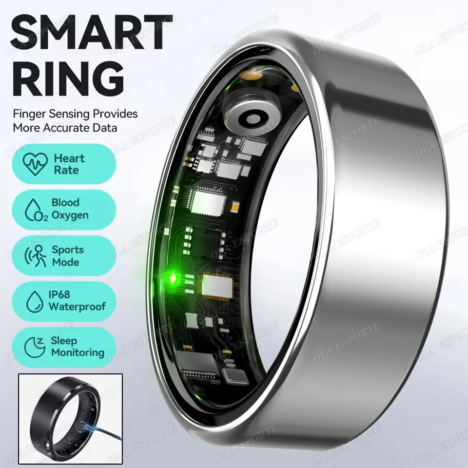 Smart Ring with Heart Rate, SpO2 & Sleep Tracking
