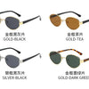 Retro Oval Metal Sunglasses with UV400 Protection