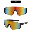 UV400 Cycling Sunglasses with Blue Mirror Lens