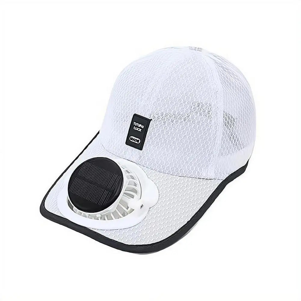 Solar & USB Powered Cooling Fan Hat