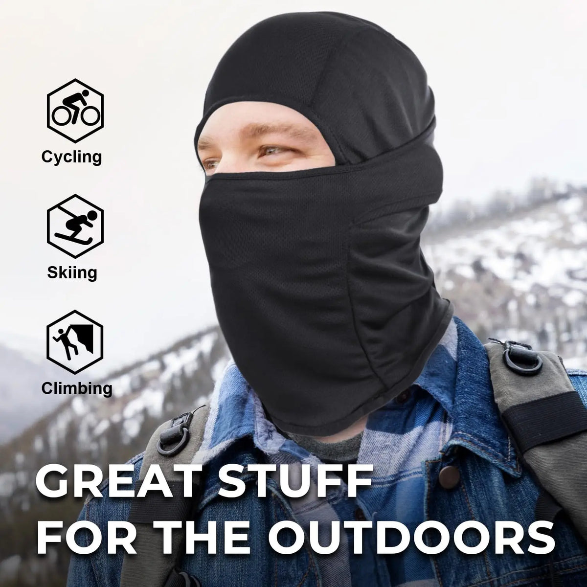 Breathable Full Face Balaclava for Skiing and Outdoor Sports