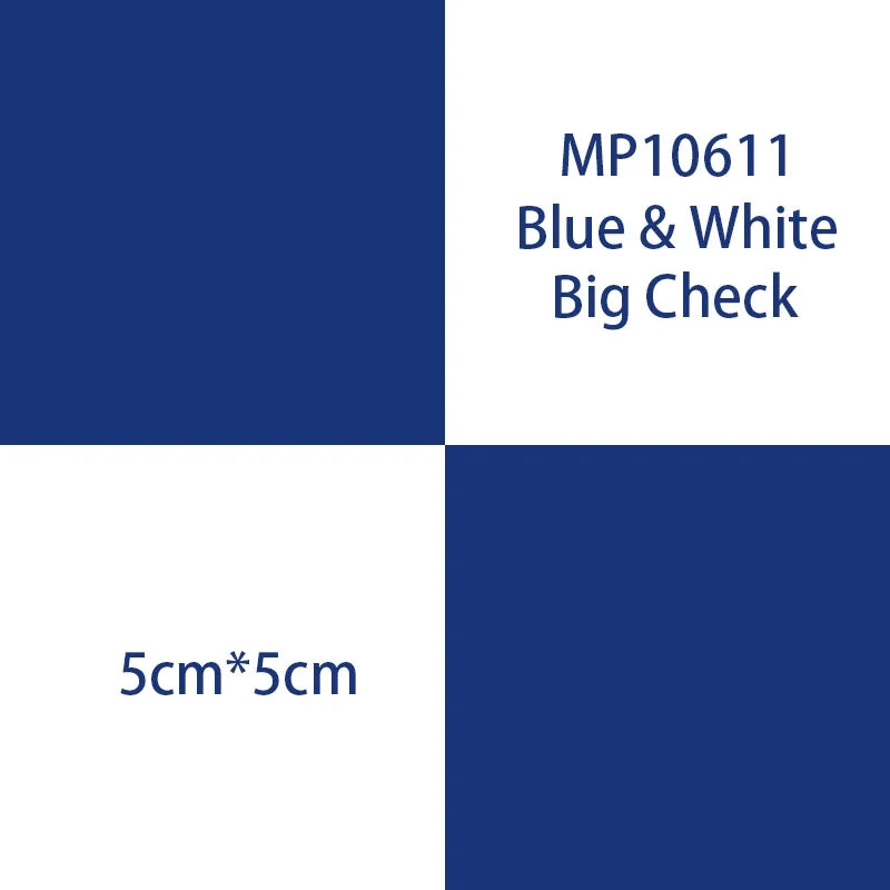 MP10611 Blau-Weiß großes Check-Shrink-Covering-Film für RC-Modelle