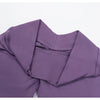 Nahaufnahme eines nahtlosen lila Sport-Yoga-Tops für Damen.