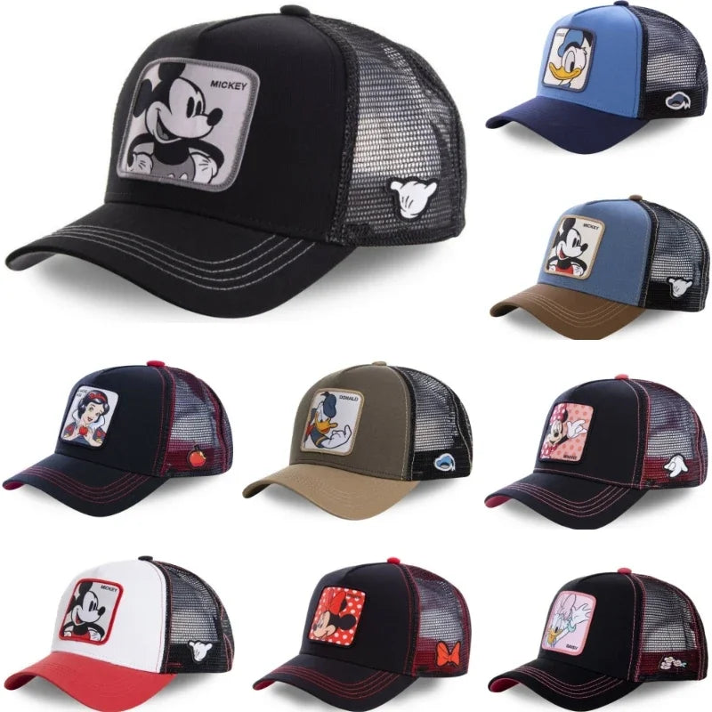 Anime Snapback Cap with Breathable Mesh Back
