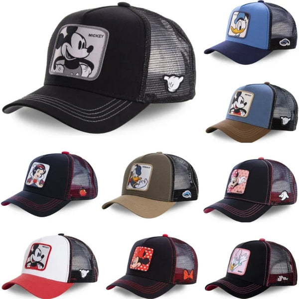 Anime Snapback Cap with Breathable Mesh Back