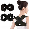 Black elastic yoga and fitness support belt shown in multiple views and worn on a person's arm