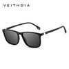 Retro Square Sunglasses with Polarized UV Protection