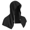 Black instant cooling neck gaiter shown flat