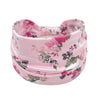 Pink floral butterfly headband for fitness