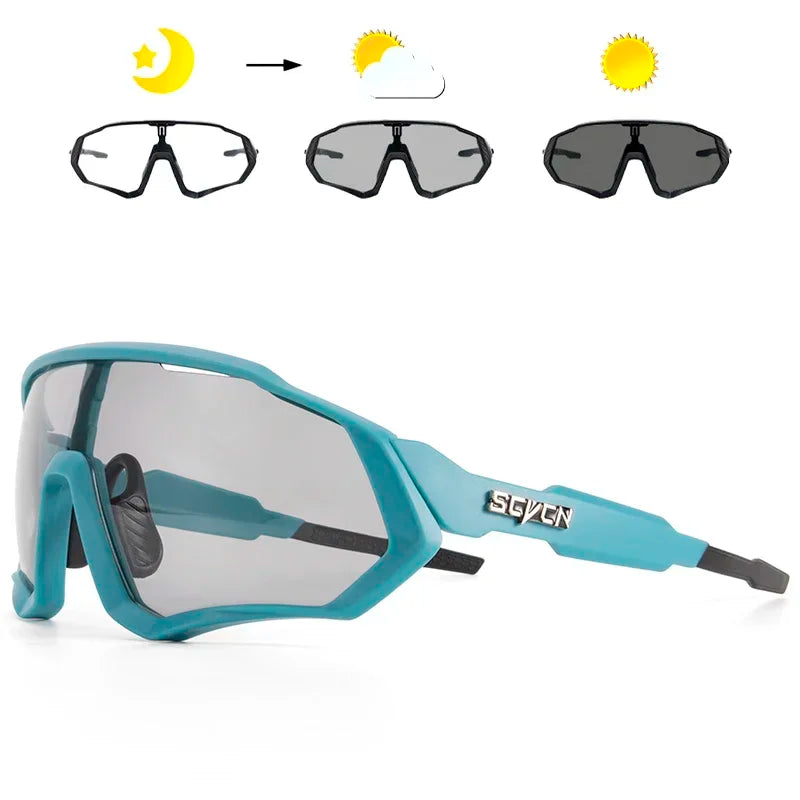 Photochromic Cycling Sunglasses with UV400 Protection