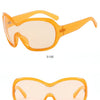 Oversized Pilot Sunglasses with Gradient Lenses