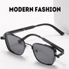 Vintage Steampunk Square Sunglasses with Metal Frame