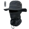 Camouflage Boonie Hat with Attached Face Mask