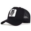 Embroidered Wolf Baseball Cap – Breathable, Adjustable, Unisex
