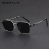 Square Metal Sunglasses with UV400 Protection
