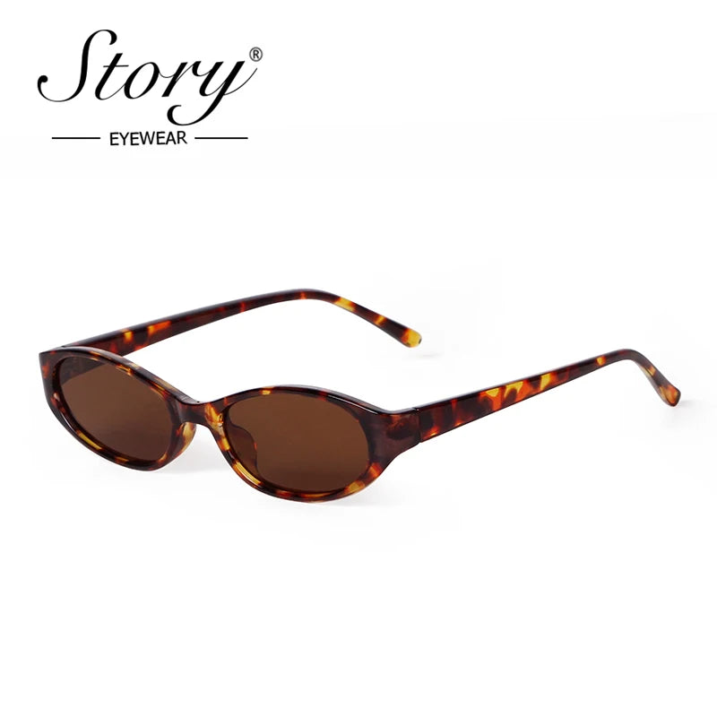 Retro Tortoiseshell Oval Sunglasses