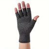 Fingerless breathable gloves in gray mesh for outdoor and typing use