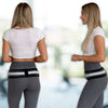 Two women demonstrate the Adjustable Pelvic Support Hip Belt for lower back and SI joint relief.