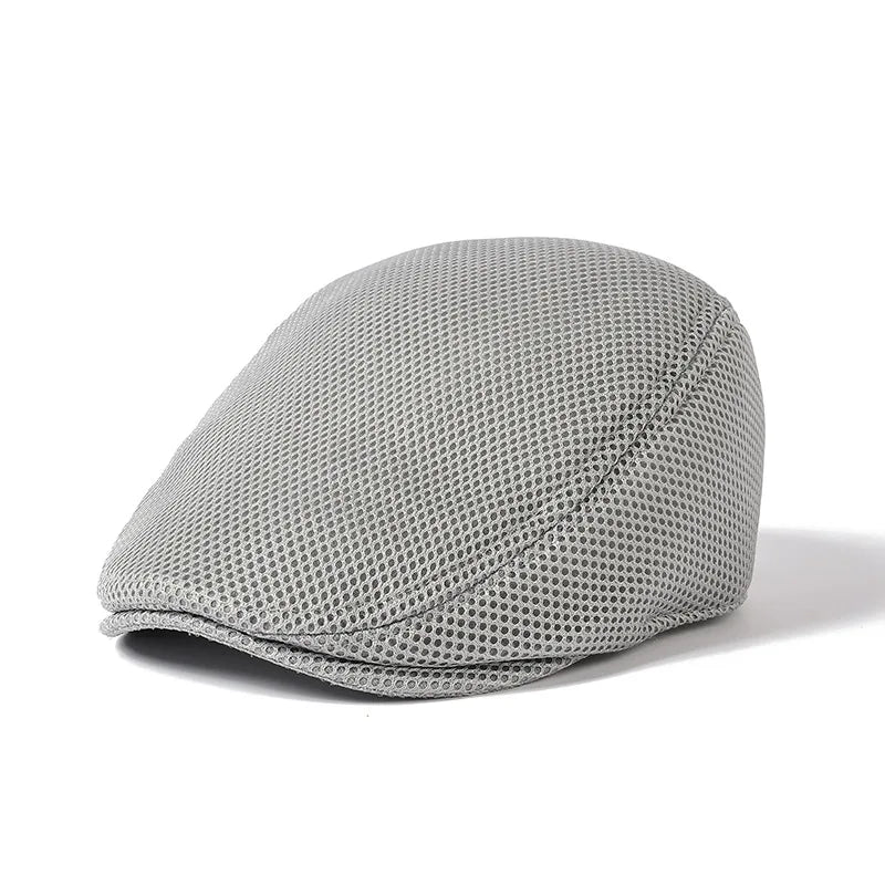 Classic Mesh Beret Hat for Men and Women