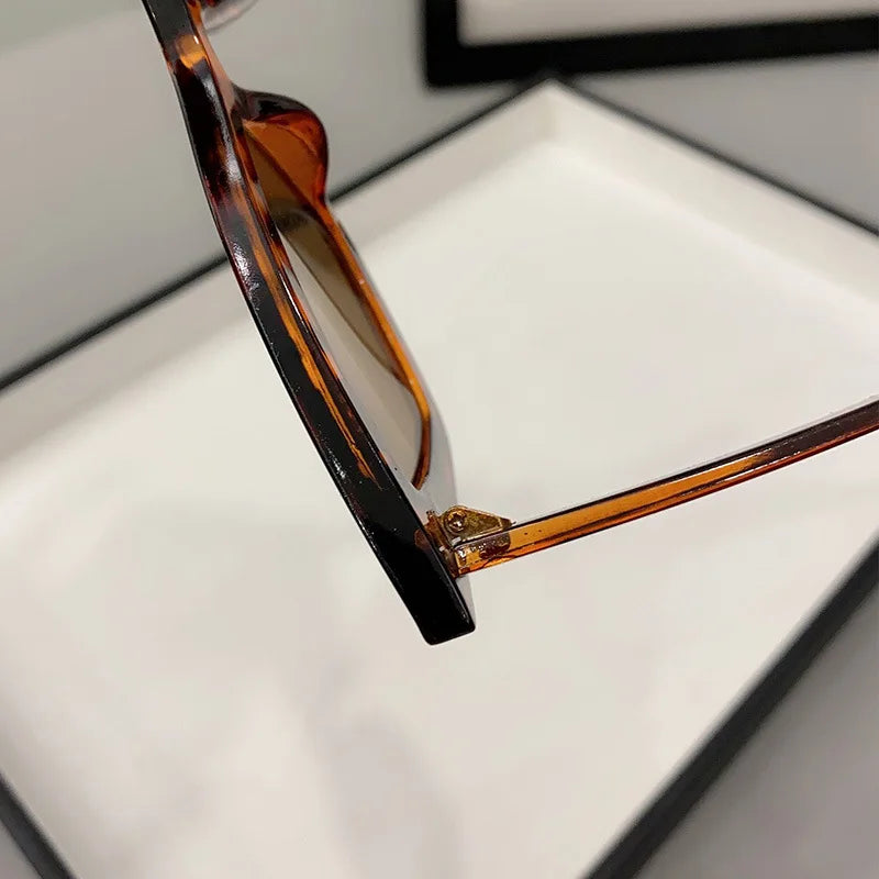 Vintage Cat-Eye Square Sunglasses