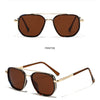 C13 Gold Brown/Brown sunglasses shown in a positive view and a 45 degree side view.
