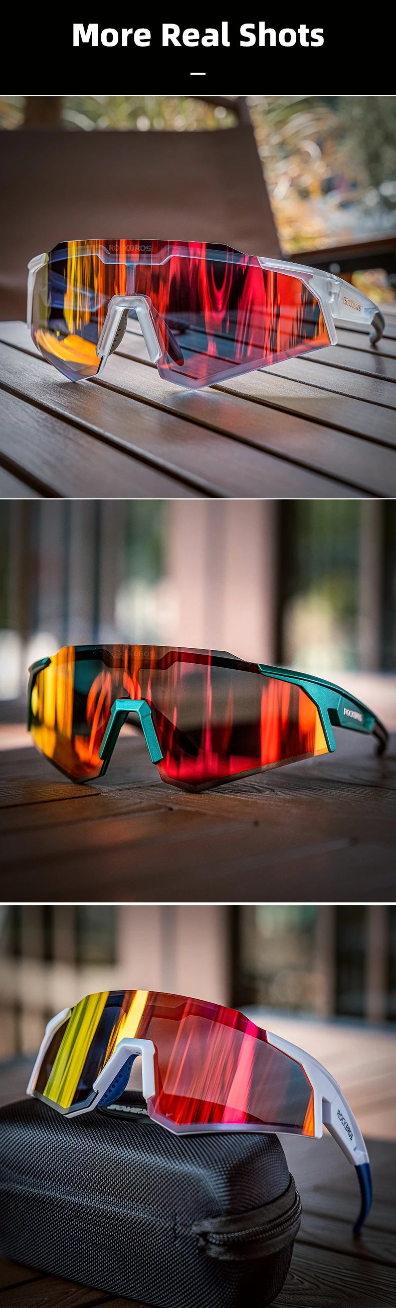 Photochromic Cycling Sunglasses with UV400 Protection