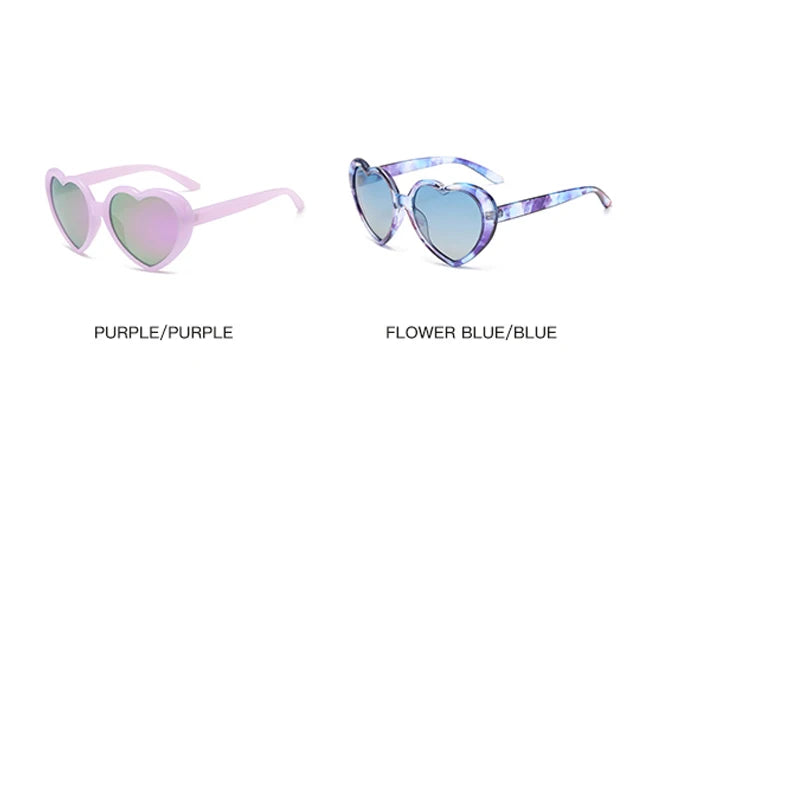 Polarized Heart-Shaped Sunglasses with UV Protection
