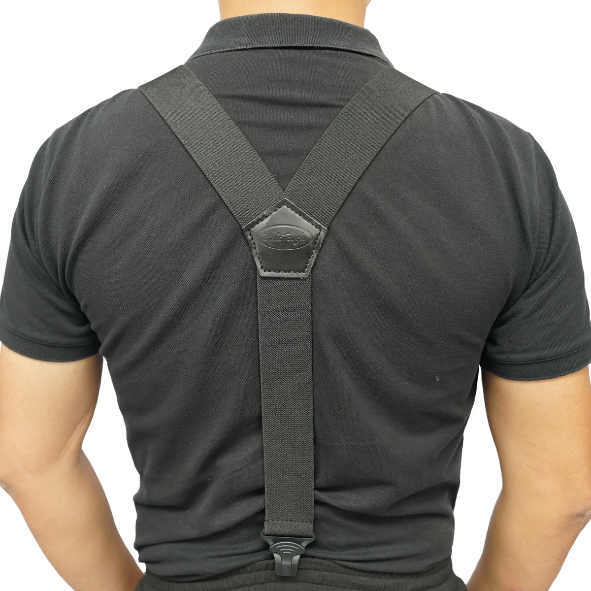 Airport-Friendly Y-Back Suspenders with Plastic Clips