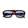 Vintage oversized square sunglasses with a tortoiseshell pattern lens and frame.