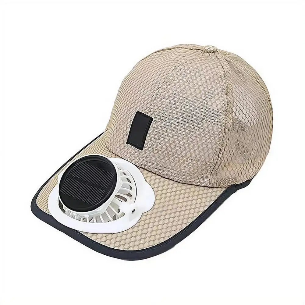 Solar & USB Powered Cooling Fan Hat