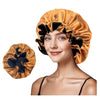 Reversible Satin Sleep Cap with Adjustable Fit