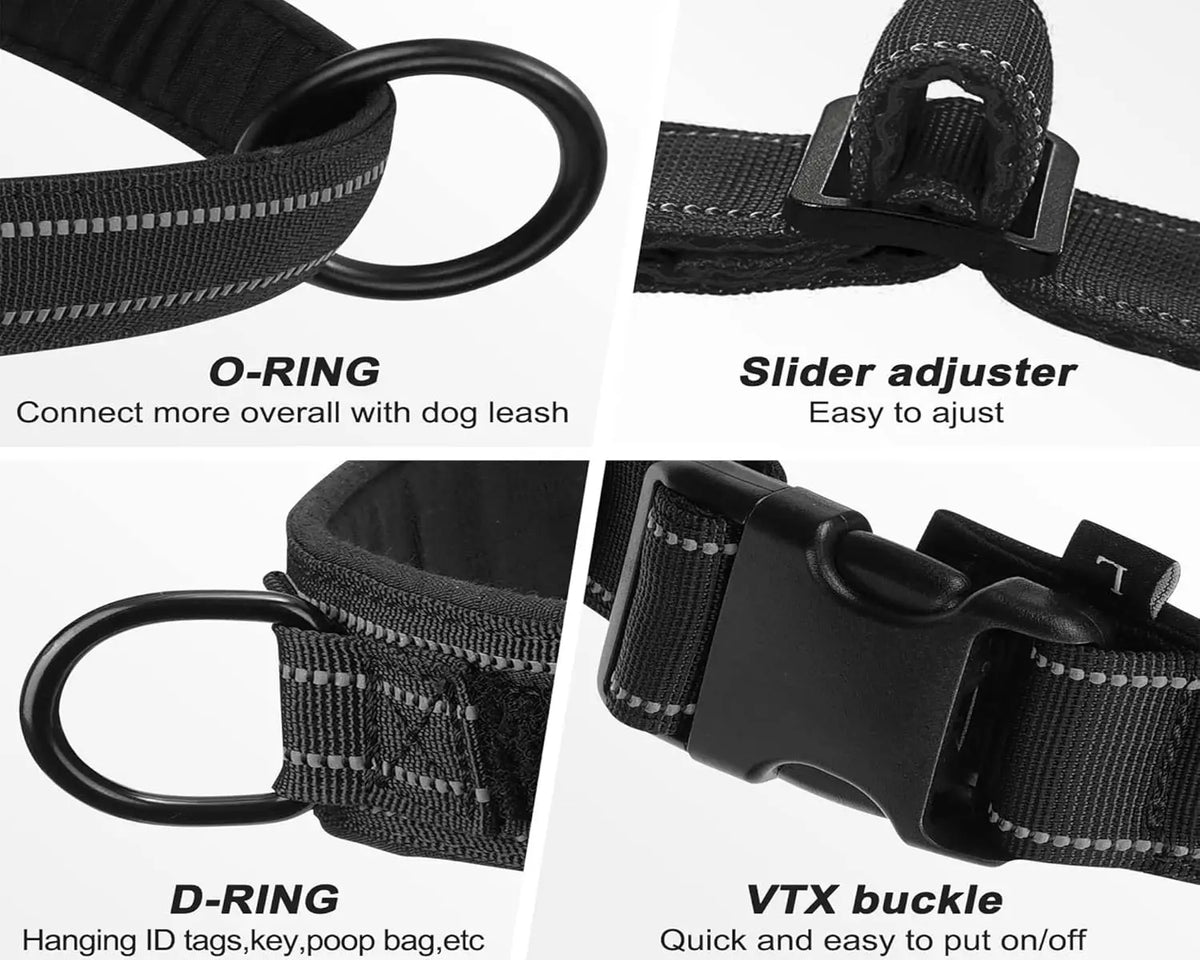 Heavy-Duty No-Pull Dog Harness with Reflective Vest