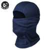 Navy blue breathable mesh balaclava face mask for sun and dust protection
