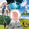 Collage von Frauen beim Einkaufen, Tanzen und verschiedenen Outdoor-Aktivitäten wie Golfen, Wandern und Laufen.