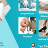 A collage showing various uses of medical tape including surgical wound fixation, catheter fitting, pick fixing, anti-wear fo