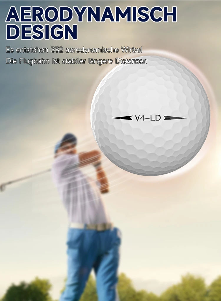 Caiton Pro 4-Layer Golf Balls with DuPont Surlyn Cover