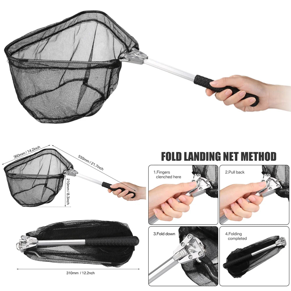 Aluminum Alloy Telescoping Fishing Landing Net