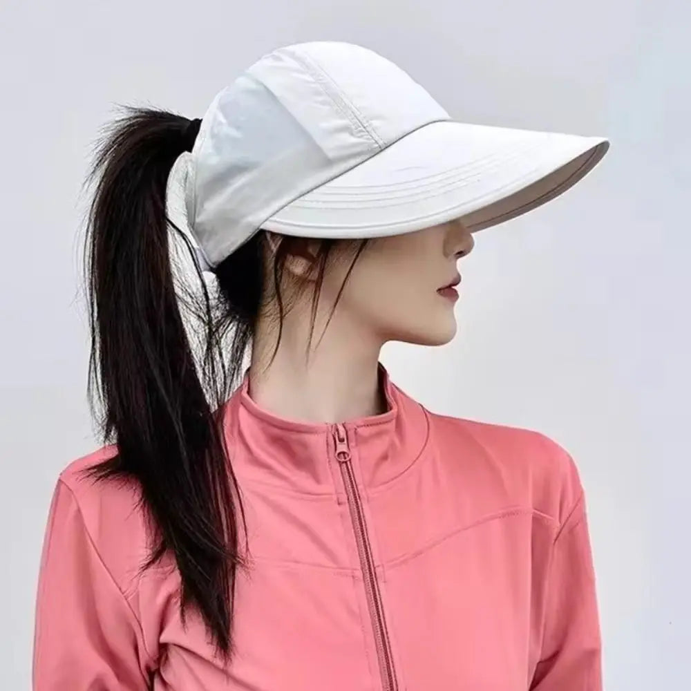 Foldable Wide Brim Sun Hat with Adjustable Strap