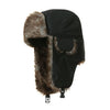 Men's Winter Trapper Hat with Faux Fur Ear Flaps
