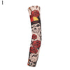 A black arm sleeve featuring a skull and rose design with a yellow stripe labeled Germany.