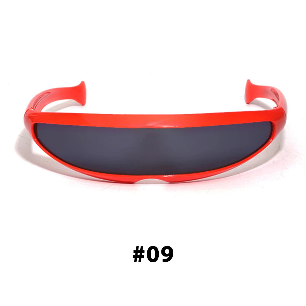 Futuristic Cyclops Visor Sunglasses with UV400 Protection