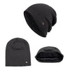 Fleece-Lined Knit Beanie Winter Hat