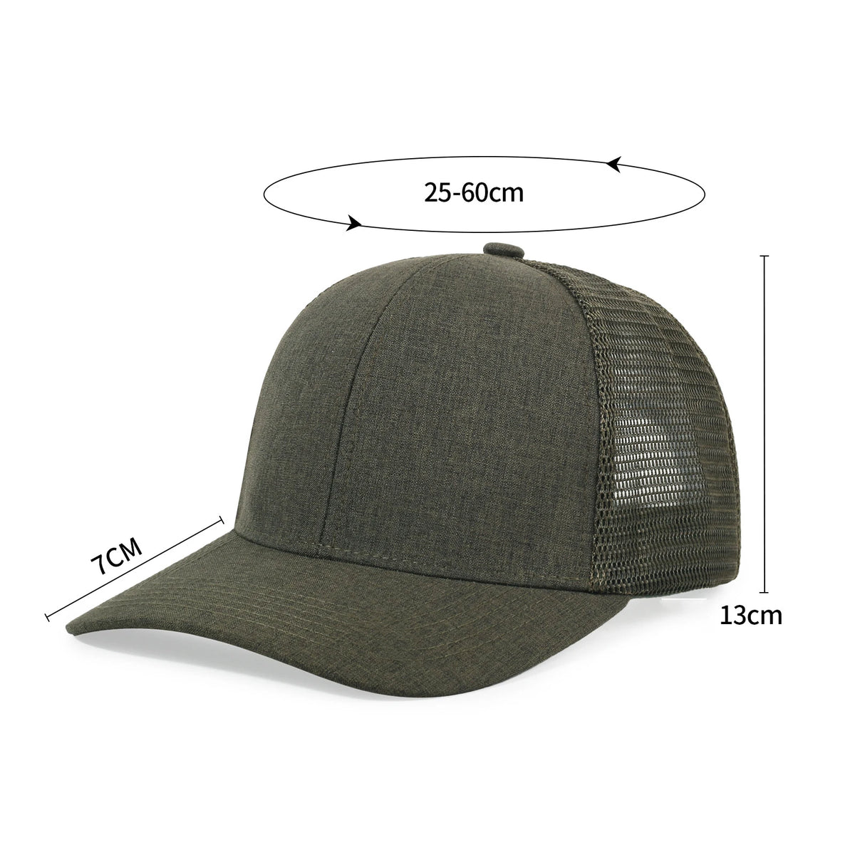Classic Mesh Trucker Cap with Adjustable Snapback Closure
